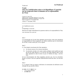 Tr. CH/A domaine responsabilité Etat