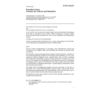 Konsularvertrag Schweiz-Rumänien