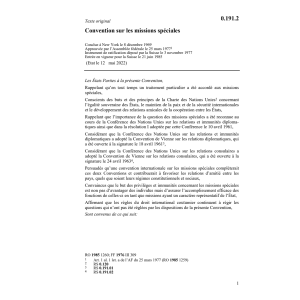 Conv.sur les missions spéciales