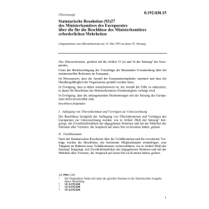 Stat.Resolut.Ministerkom.des Europarates
