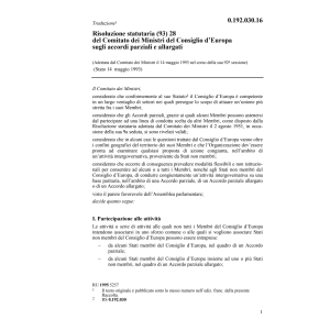 Ris.statut.Comit.Ministri Cons.d'Europa