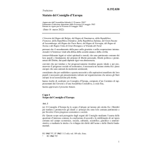 Statuto del Consiglio d'Europa