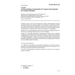 Ac.privilèg.immuni.int.l'énerg. atomique
