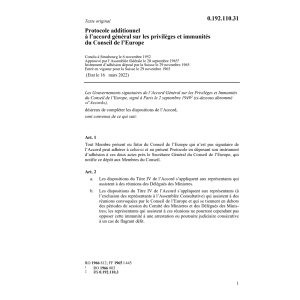 Prot.add.priv.immunit.Conseil l'Europe