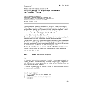 Troisième prot.add.priv.Conseil l'Europe