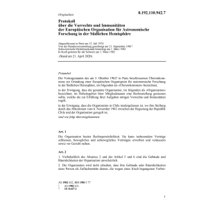 Prot.Europäi.Organ.Astronom.Forschung