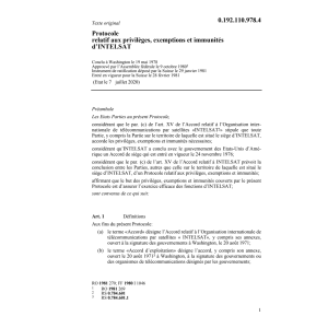 Prot.privil.-exemptions-immu.-d'INTELSAT