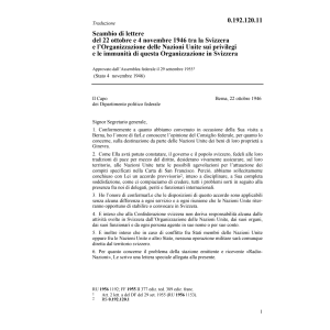 Privilegi Svizzera delle Nazioni Unite