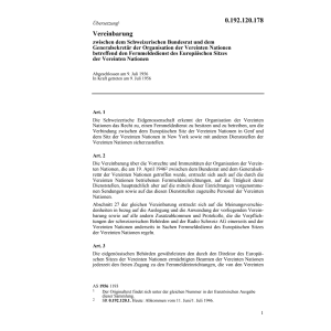 Abk.Schweiz-Ver.Nationen Fermeldedienst
