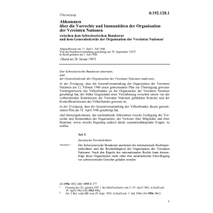 Abk. Schweiz und der Vereinten Nationen