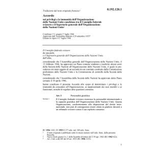 Acc.federale Svizzero del. Nazioni Unite
