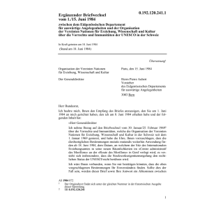 Ergänz.auswärtige Angelegenh. UNESCO