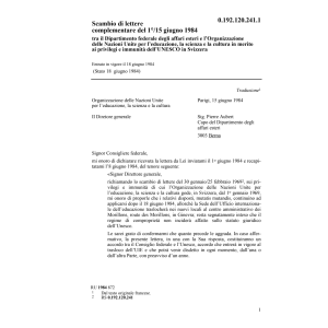 Scamb.lettre affari esteri dell'UNESCO