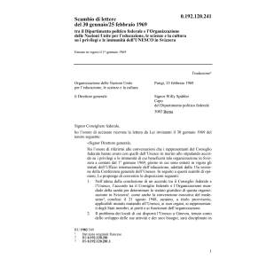l'educazione,scienze,cultura dell'UNESCO