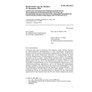 Briefwechsel, int. Beamten, Sozialvers.