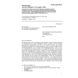 Briefwechsel CH/Weltpostverein Beamten
