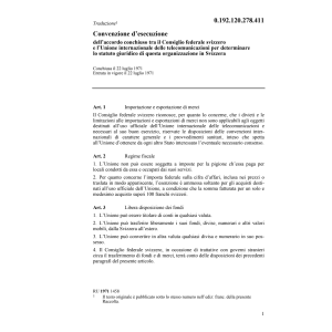Conv.d'esec.CH-l'Unione int.telecomunic.