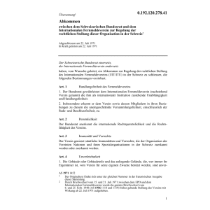 Abk.z. CH-Bunderat + Int.Fernmeldeverein
