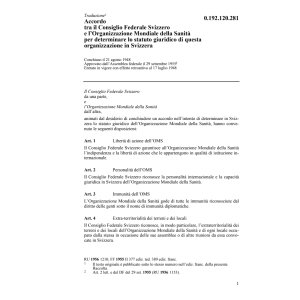 Acc. CF-Org.Mondiale della Santità