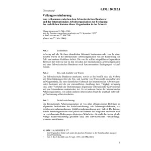Vollzugsv.z.Abk.Int.Arbeitsorganisation