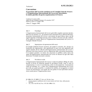 Conv.d'escuzi.l'Org.Mondiale del Lavoro