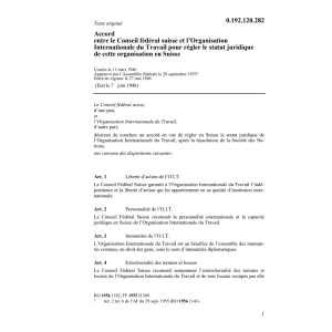 Ac. l'Oranis.int. du travail