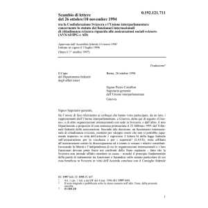 Scambio lettere,Unione interparlamentare