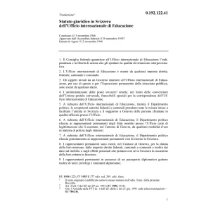 Acc.Statuto giurid.dell'Uff.int.Educazio