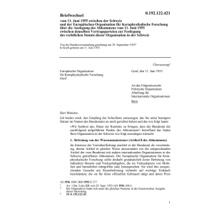Briefwechsel Kernphysikalische Forschung