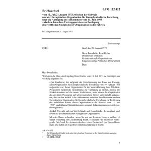 Briefwechsel kernphysikalische Forschung