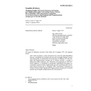 Scamb.lettre FR d.'Organis.europ.nuclear