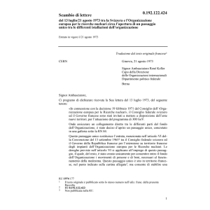 Scamb.lett.l'organ.europ.nucl.l'apertura