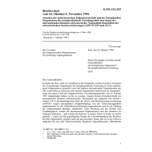 Briefwechsel, AHV/IV/EO und ALV