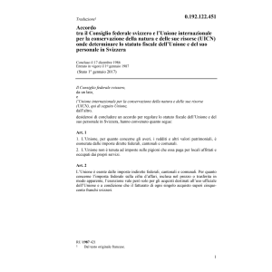 Acc. conservazione natura + risorse UICN