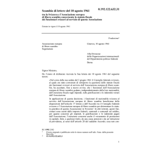 Scamb.lett. l'Assoc.europ.libero scambio