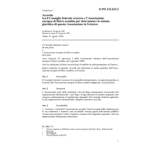 Acc. l'Associazione europ.libero scambio