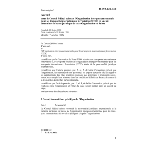 Ac. OTIF statut juridique