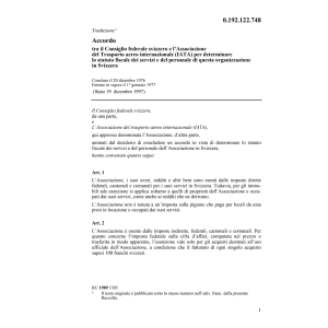Acc. CH-l'Assoc.transp.aereo int. (IATA)