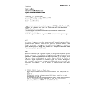 Conv.concernente Banca regolamenti int.