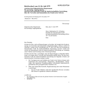 Briefw.Int.Fonds landwirt. Eintwicklung