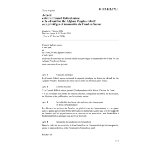 Ac. 1.2.24 Fund for the Afghan People