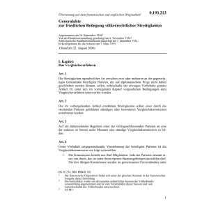 Generalakte Beileg.völkerrechtl.Streitig