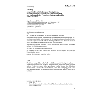 Vertrag gerichtl.Erledigung CH-Brasilien