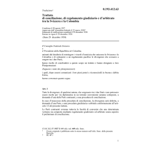 Trattato Colombia regolament.giudiziario