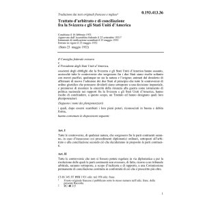 Tratt.d'arbitrato conciliazi.CH-America