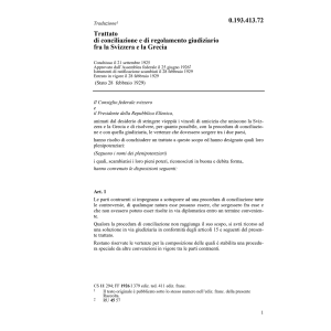 Tratt.conciliazione regolamen. CH-Grecia