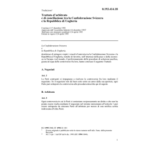 Tr. arbitrario e conciliazione ungheria