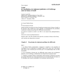 Tr. conciliation et judiciaire Israël