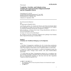Vergleichs-, Gerichtsvertrag Liberia