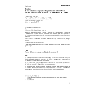 Trattato conciliaz.,regola.giudizario+..